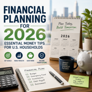 U.S. household financial planning for 2026 with savings, budgeting, and future wealth goals