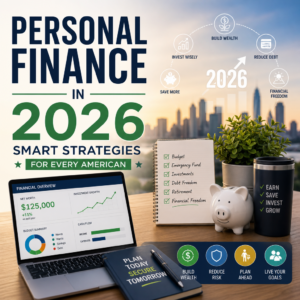 Person reviewing personal finance budget, investment charts, and planning notes for 2026